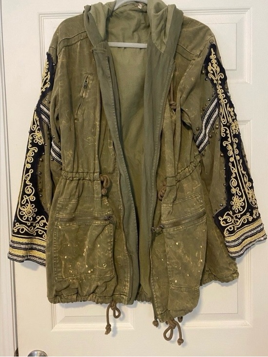 Free People Jackets & Blazers - Free People Golden Quills utility jacket